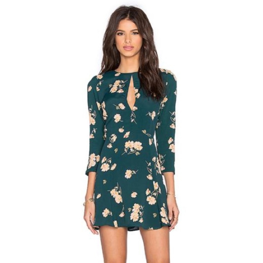 Privacy Please Green Floral Mini with Key hole